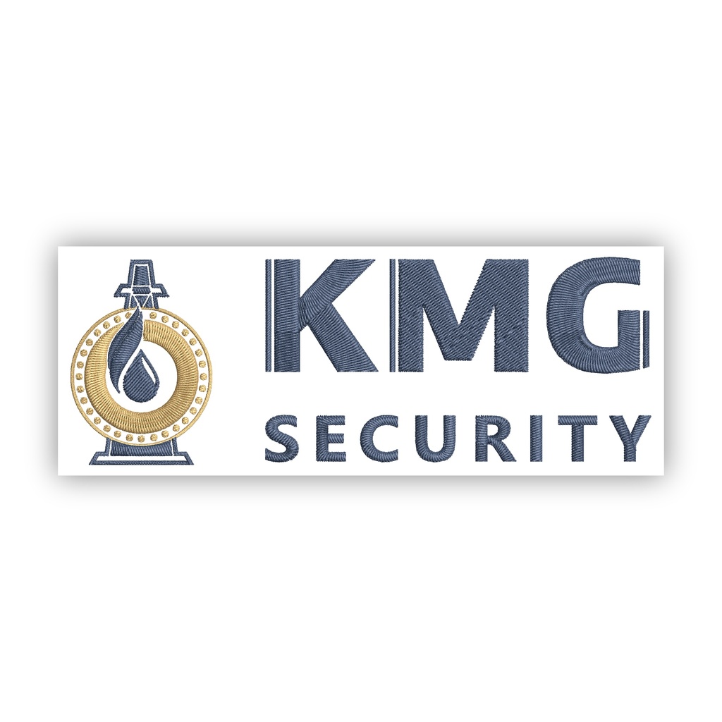 Вышивка на спинке KMG Security