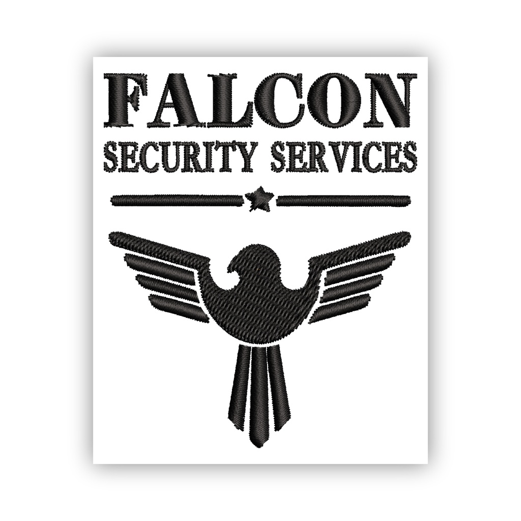 Вышивка на груди Falcon Security Services