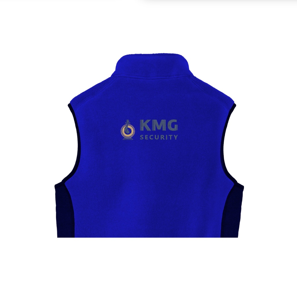 Embroidery on the back KMG Security