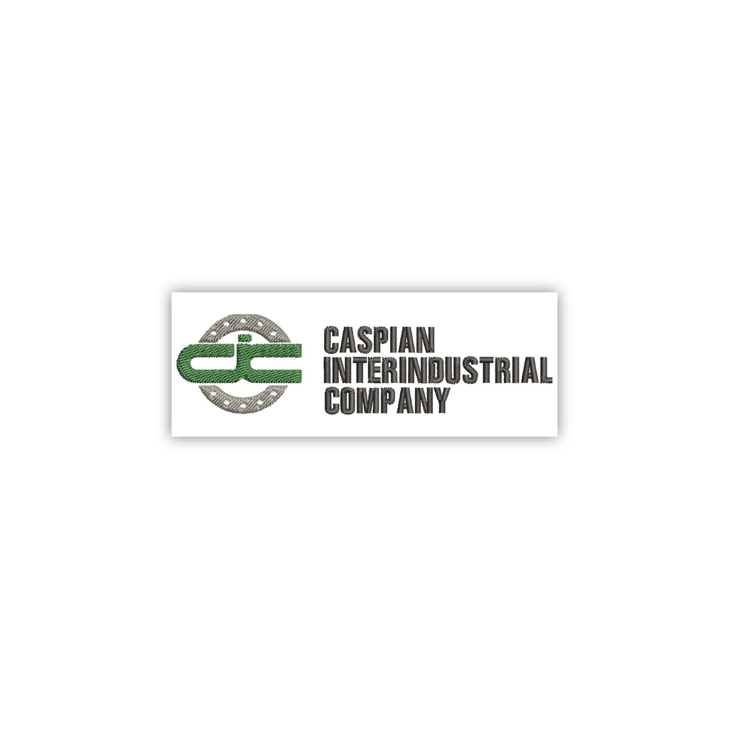 Вышивка Caspian Inter Industrial Company на грудь