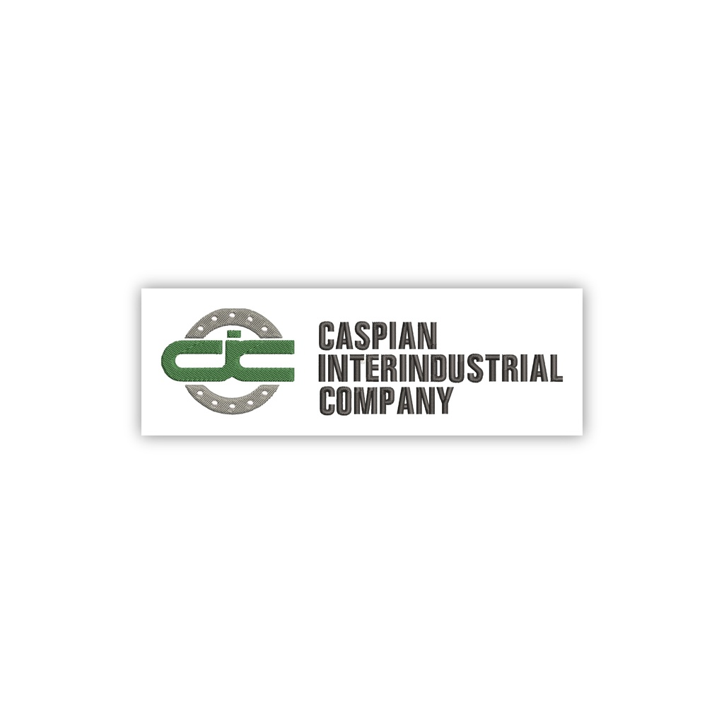 Артқы жағында фирмалық Caspian Inter Industrial Company кестелері