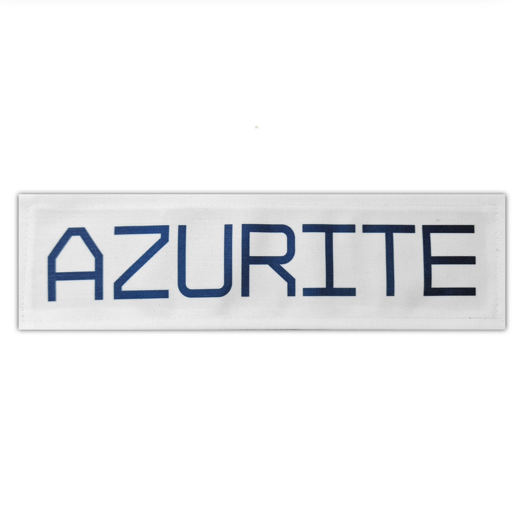 Azurite Sublimation Print Patch for Back