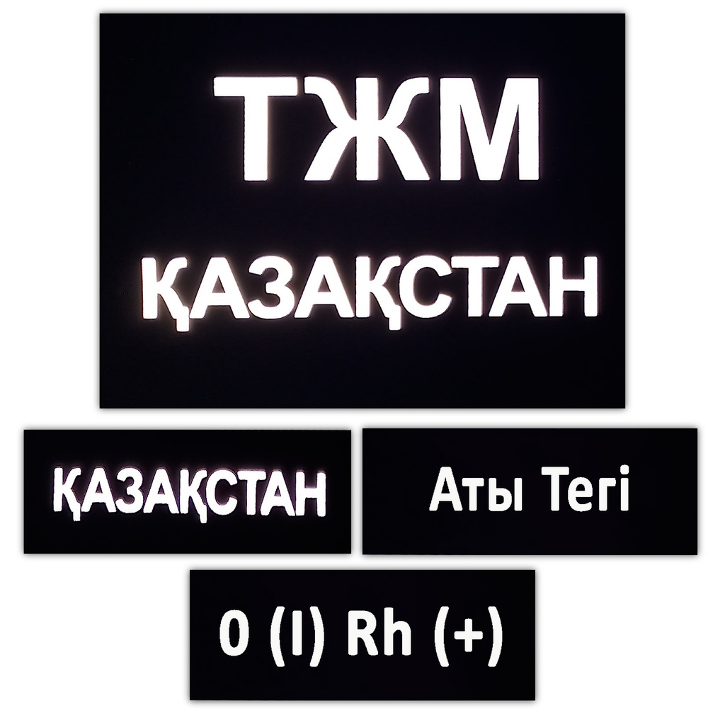 Комплект шевронов ТЖМ Қазақстан