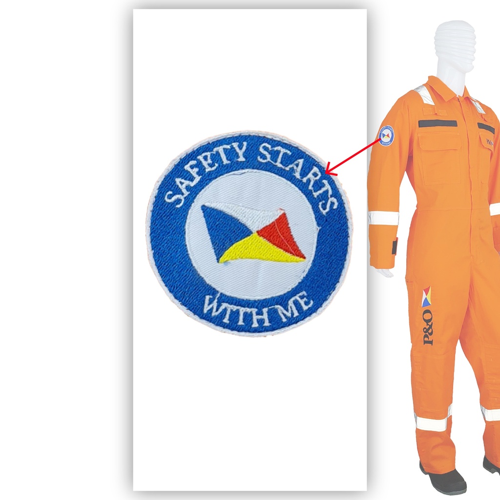 P&O Safety Starts With Me Embroidery Patch for Sleeve