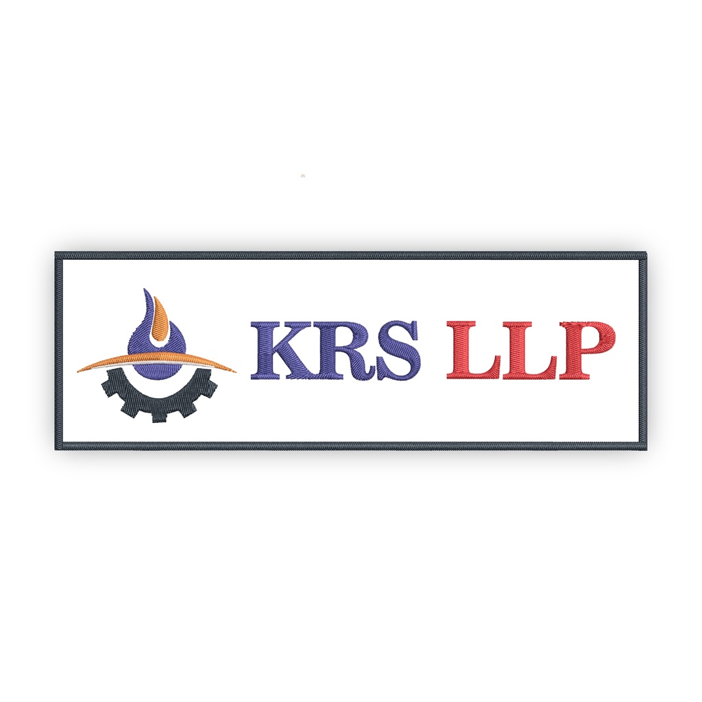 KRS Oil Gas Embroidery Patch for Back