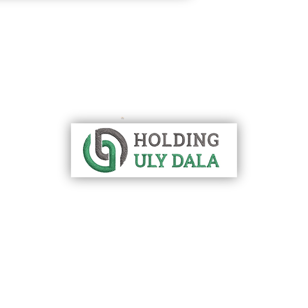 Брендированная вышивка Uly Dala Holding на полочке