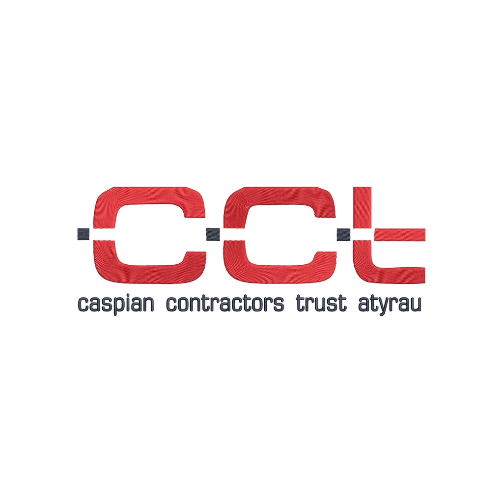 Embroidery on the back of the Caspian Contractors Trust