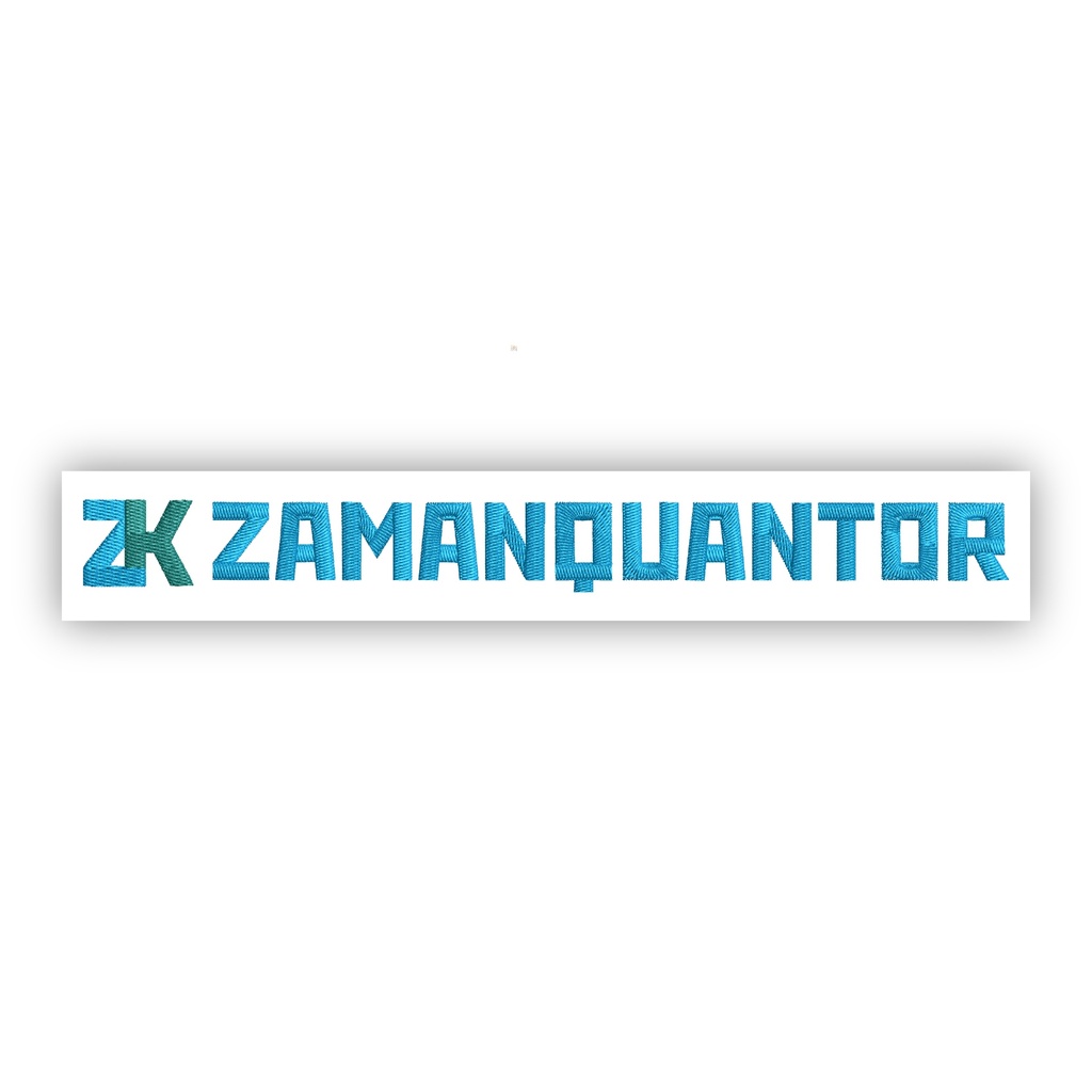 Branded ZamanKvantor embroidery on the back