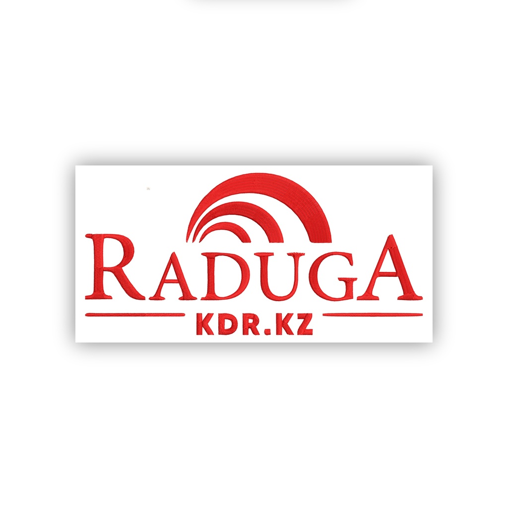 Branded Raduga KDR embroidery on the back