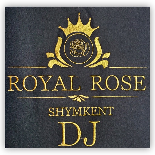 [EMB-2397-01] Прямая вышивка Royal Rose на спину (DJ и Бармэн)