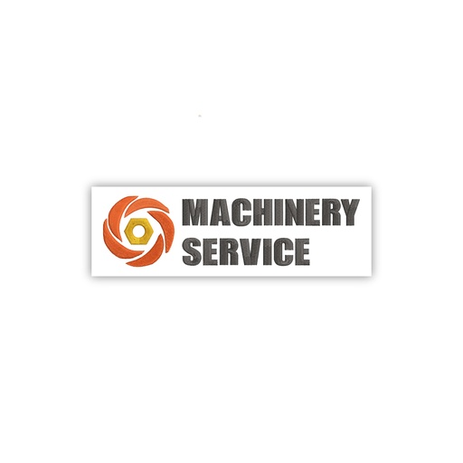 [EMB-2434-02] Вышивка Machinery Service Ltd на спинке