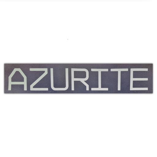 [FLX-24080-02] Артқы жағындағы рефлексиялық әріптер Azurite